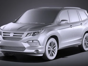 Honda Pilot 2016 vray 3D Model