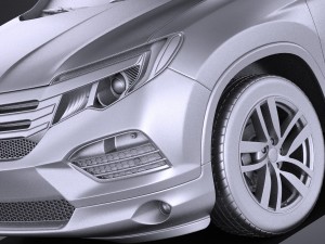 Honda Pilot 2016 vray Modèle 3D