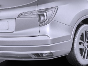 Honda Pilot 2016 vray Modèle 3D