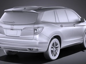 Honda Pilot 2016 vray 3D Model
