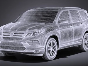 Honda Pilot 2016 vray 3D Model