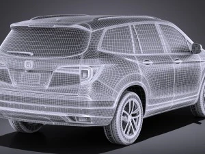 Honda Pilot 2016 vray 3D Model