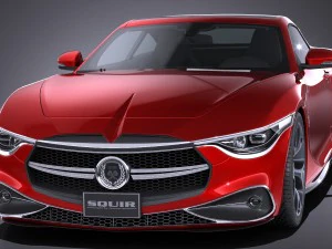 Generic Coupe V2 2016 3D Model