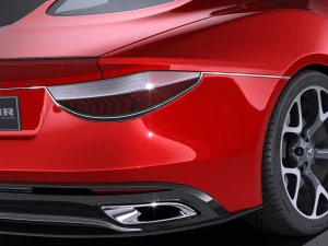 Generic Coupe V2 2016 3D Model