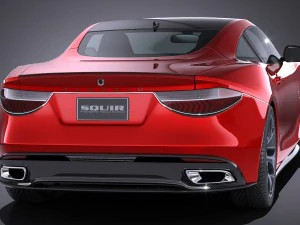 Generic Coupe V2 2016 3D Model
