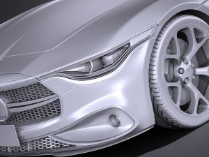 Generic Coupe V2 2016 3D Модель