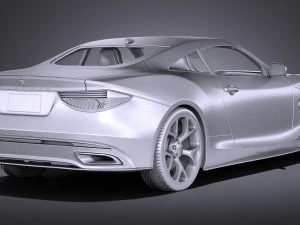 Generic Coupe V2 2016 3D Model