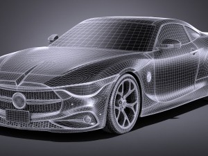 Generic Coupe V2 2016 3D Модель
