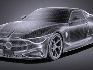 Generic Coupe V2 2016 3D Model