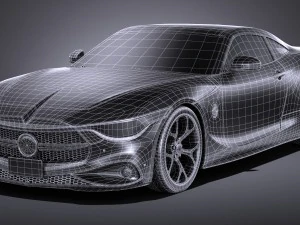 Generic Coupe V2 2016 3D Model