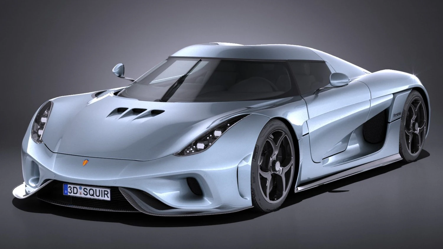 Koenigsegg Regera 2017 3D Model .c4d .max .obj .3ds .fbx .stl .blend 