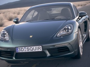 Porsche 718 Cayman 2017 Desert Studio Modello 3D