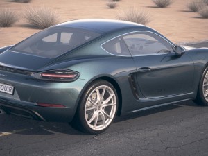 Porsche 718 Cayman 2017 Desert Studio Modello 3D