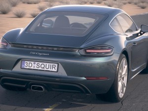Porsche 718 Cayman 2017 Desert Studio Modello 3D