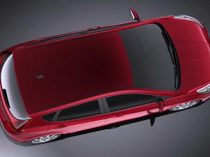 Hyundai Accent Hatchback 5-door 2017 vray 3D Model