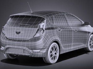 Hyundai Accent Hatchback 5-door 2017 vray 3Dモデル