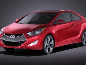 Hyundai elantra coupé 2016 vray Modello 3D