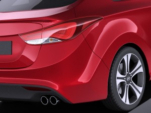 Hyundai elantra coupe 2016 vray Modelo 3D