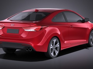 Hyundai elantra coupe 2016 vray Modelo 3D