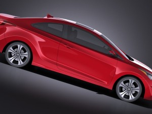 Hyundai elantra coupe 2016 vray Modelo 3D