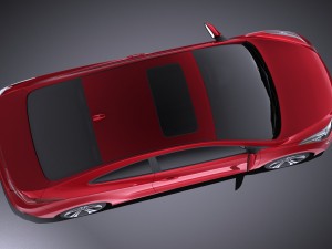 Hyundai elantra coupe 2016 vray Modelo 3D