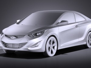 Hyundai elantra coupe 2016 vray Modelo 3D