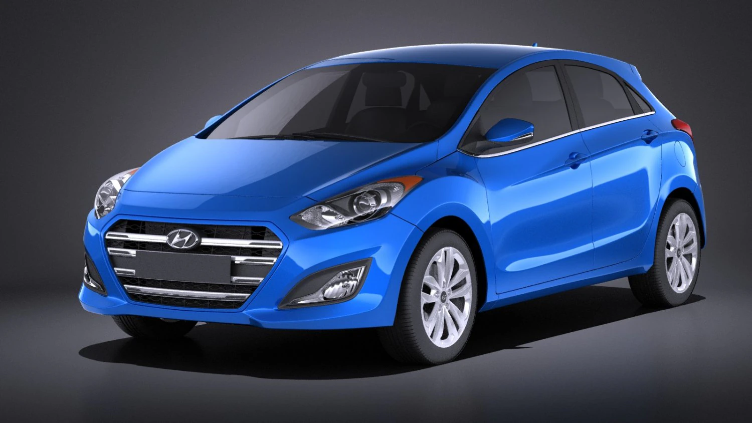 Hyundai Elantra GT 2017 vray 3D Model .c4d .max .obj .3ds .fbx .stl .blend