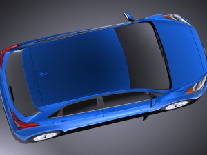 Hyundai Elantra GT 2017 vray 3D 모델