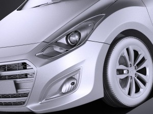 Hyundai Elantra GT 2017 vray 3D 모델