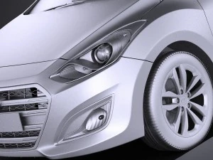 Hyundai Elantra GT 2017 vray 3D Model