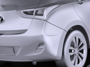 Hyundai Elantra GT 2017 vray 3D 모델