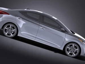 Hyundai Elantra Sedan 2016 vray 3D Model