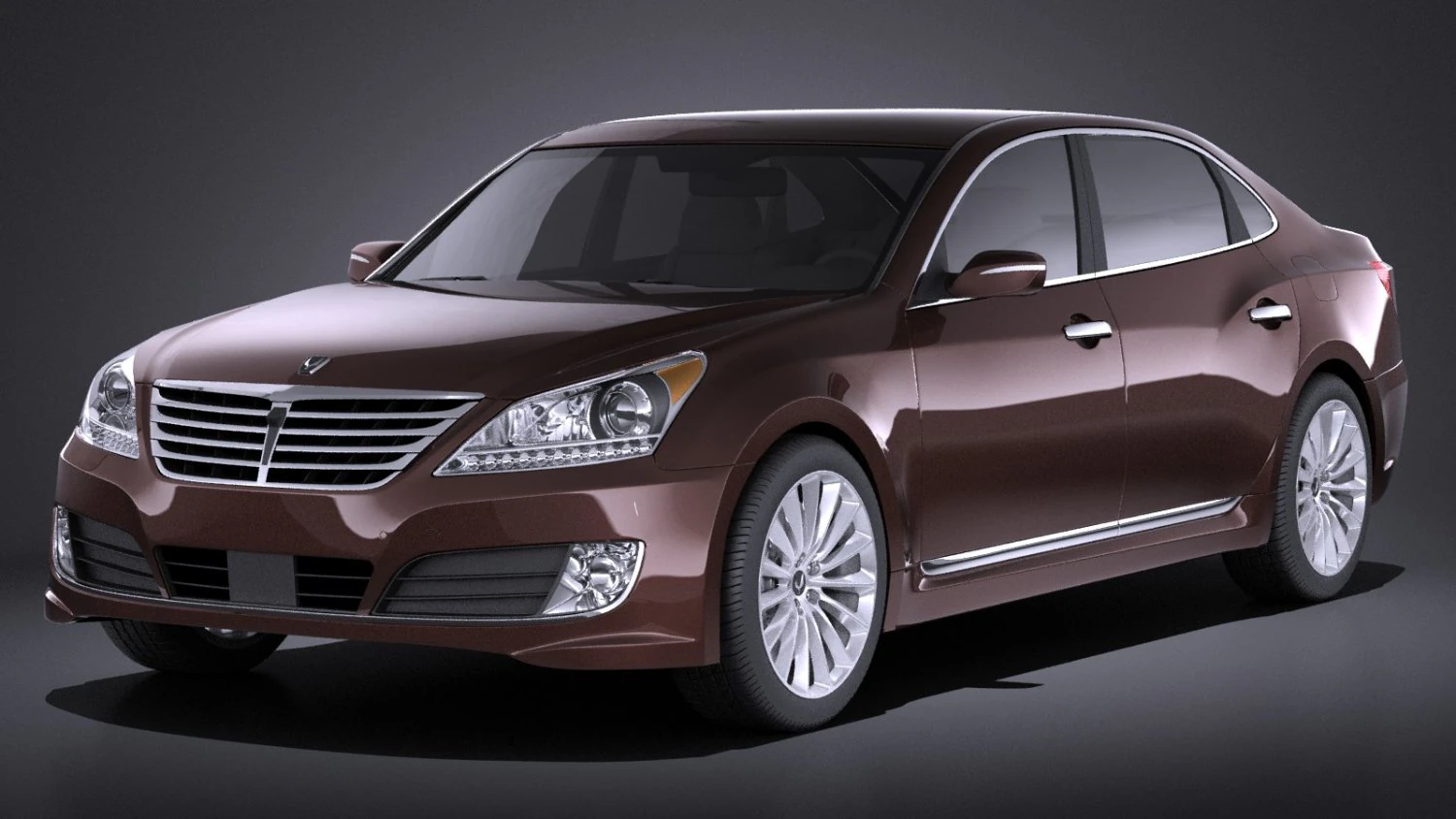 Hyundai Equus 2016 vray 3D Model .c4d .max .obj .3ds .fbx .stl .blend 