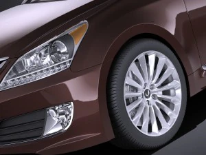 Hyundai Equus 2016 vray 3D Model