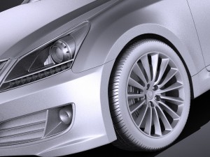 Hyundai Equus 2016 vray 3D Modell