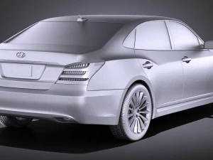 Hyundai Equus 2016 vray 3D Model