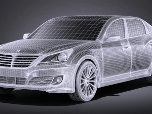 Hyundai Equus 2016 vray 3D Model