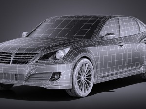 Hyundai Equus 2016 vray 3D Modell
