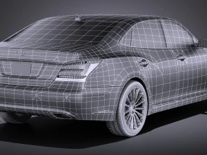 Hyundai Equus 2016 vray 3D Model