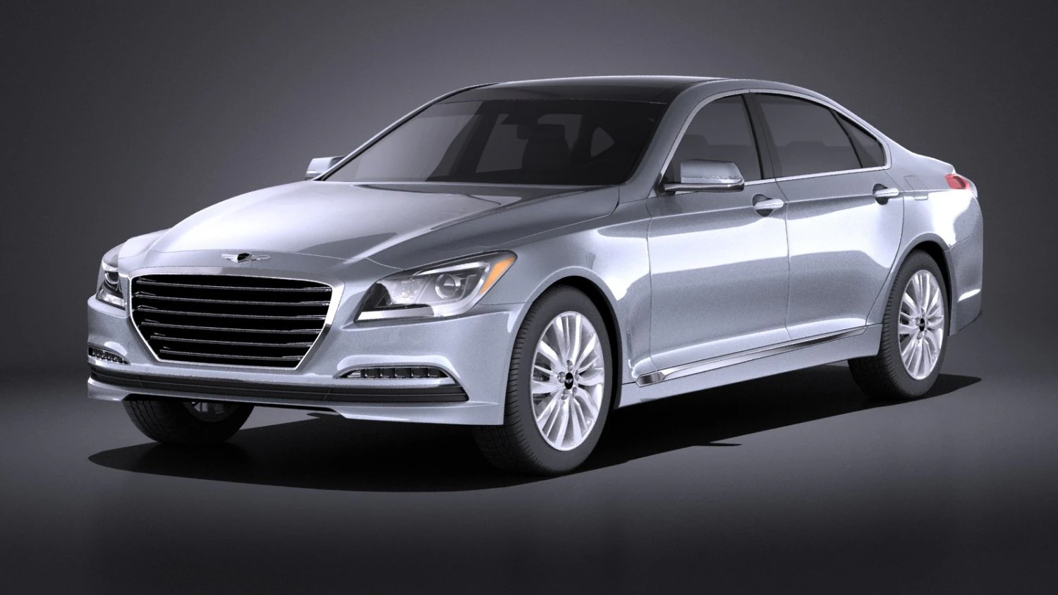 Hyundai Genesis 2016 vray 3D Model .c4d .max .obj .3ds .fbx .stl .blend 