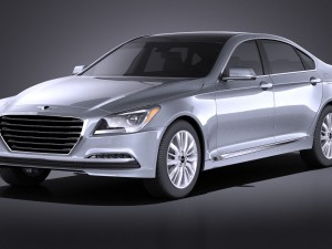 Hyundai Genesis 2016 vray 3D Модель