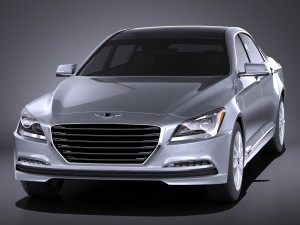 Hyundai Genesis 2016 vray 3D Модель