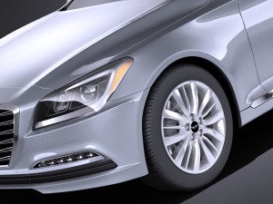 Hyundai Genesis 2016 vray 3D Модель