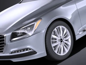Hyundai Genesis 2016 vray 3D Model