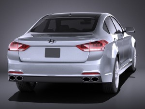 Hyundai Genesis 2016 vray 3D Модель