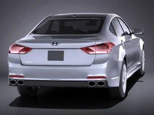 Hyundai Genesis 2016 vray 3D Model