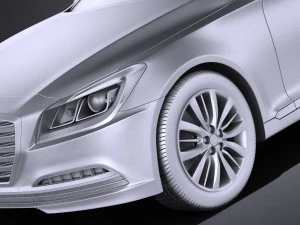 Hyundai Genesis 2016 vray 3D Model