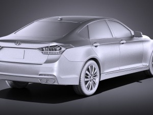 Hyundai Genesis 2016 vray 3D Модель