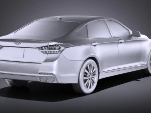 Hyundai Genesis 2016 vray 3D Model