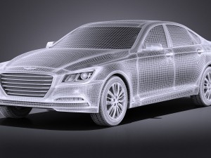 Hyundai Genesis 2016 vray 3D Модель